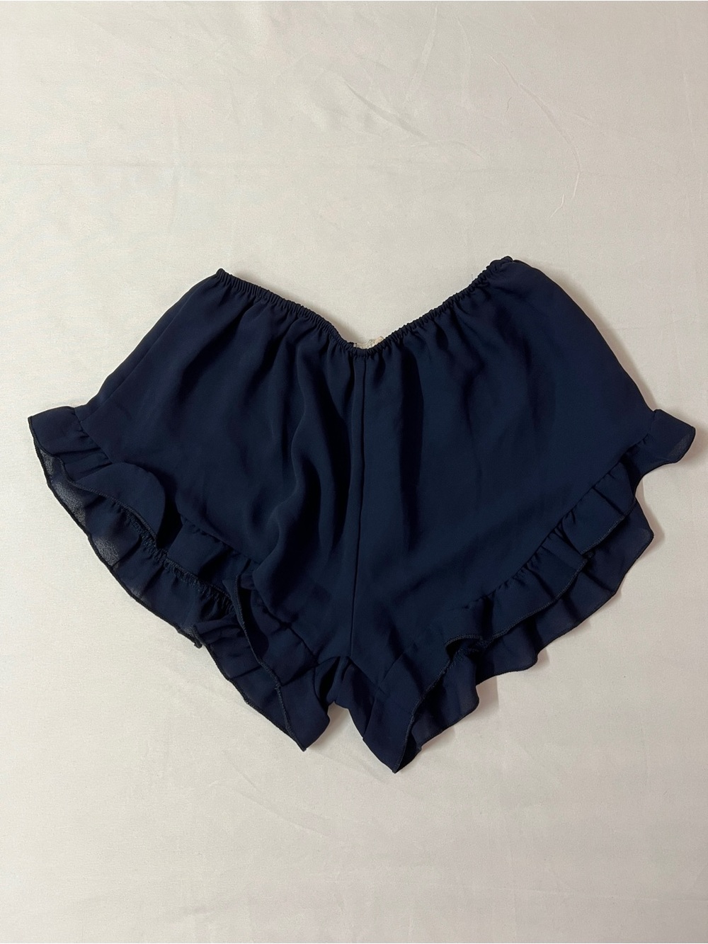 Brandy Melville John Galt Navy Ruffle Shorts